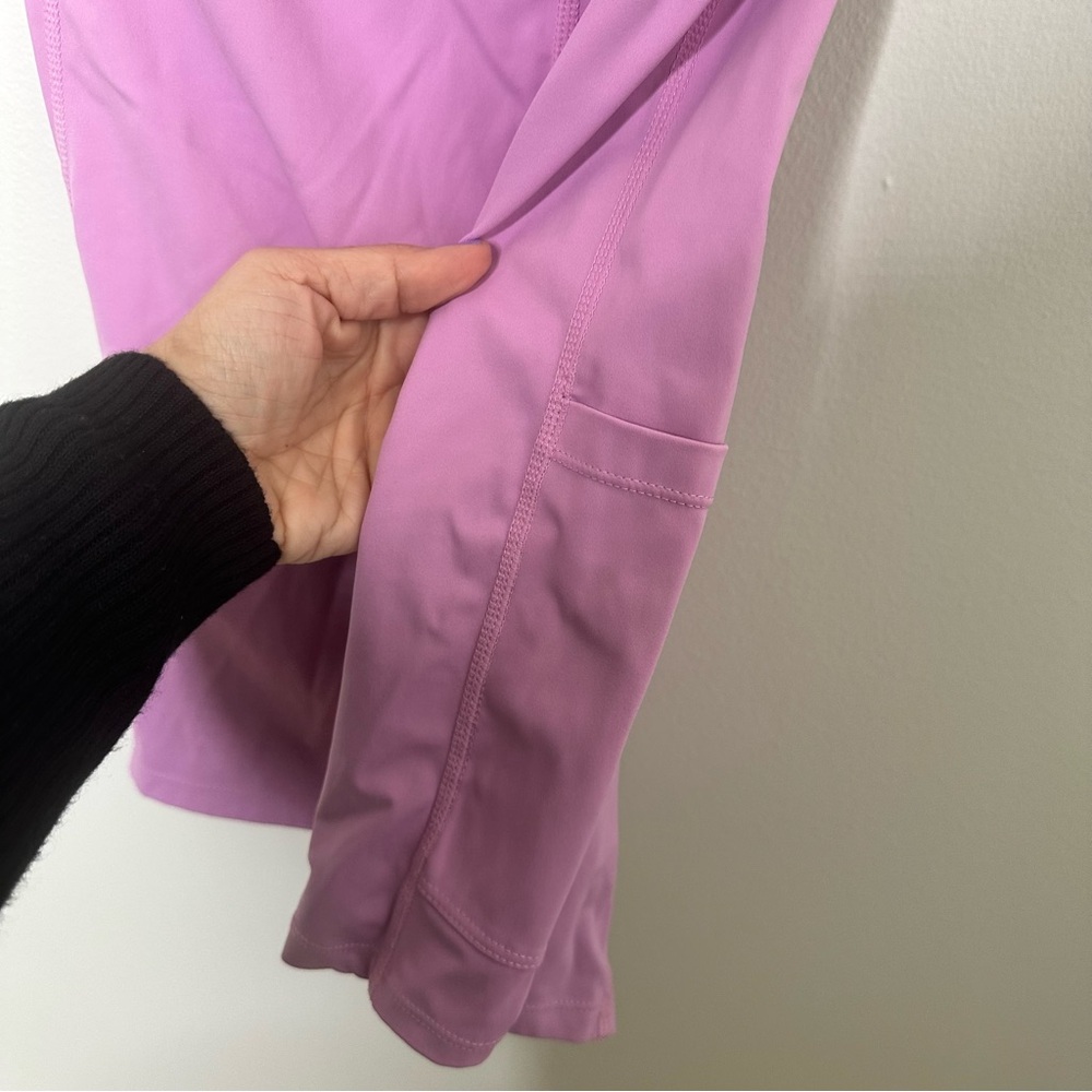 Abercrombie & Fitch One-Shoulder Traveler Activewear Mini Dress in Purple - Picture 7 of 8